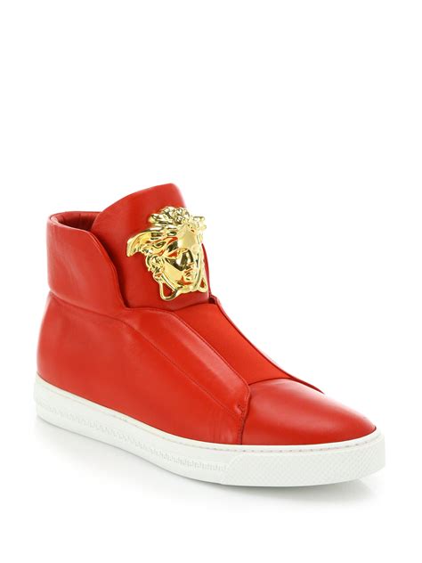 versace sneakers high top|farfetch versace sneakers.